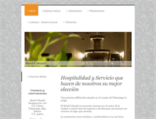 Tablet Screenshot of hotel-colonial.com.mx